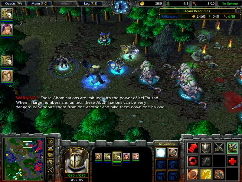 Notice the new models, skins, and units of the players. Also, this is the introduction of the Kel'Thuzad boss fight and the first units they have to f