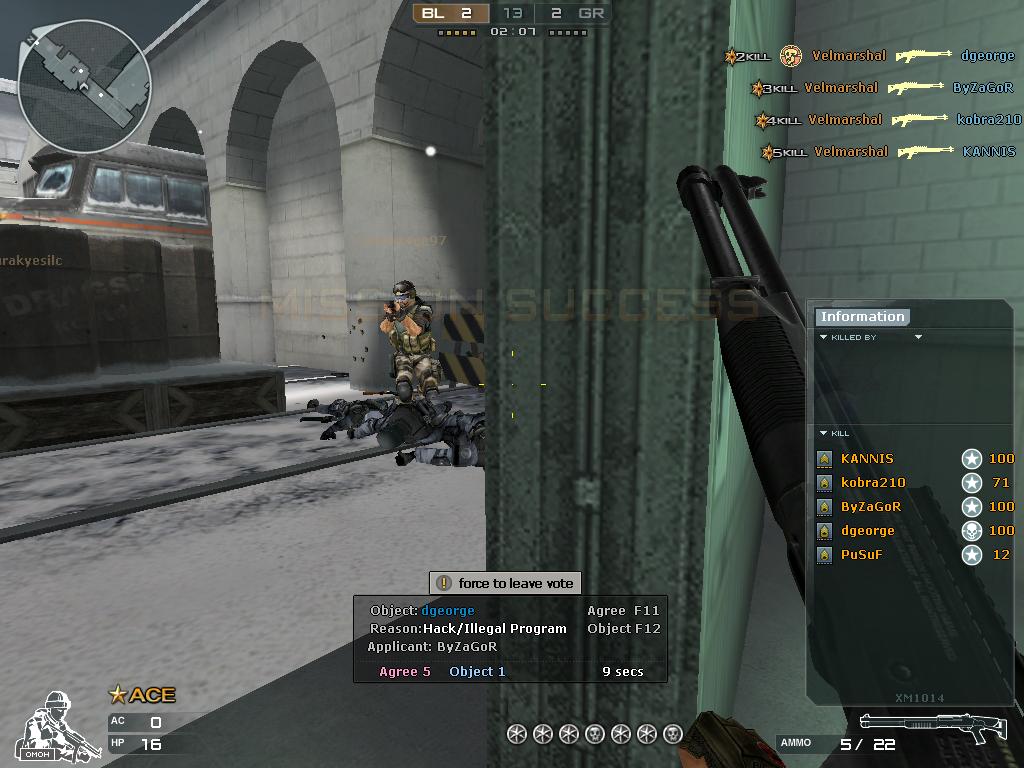 Notice the right upper corner. We were playing 5v5.