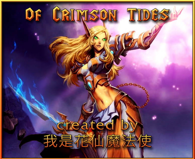 Of Crimson Tides with author name