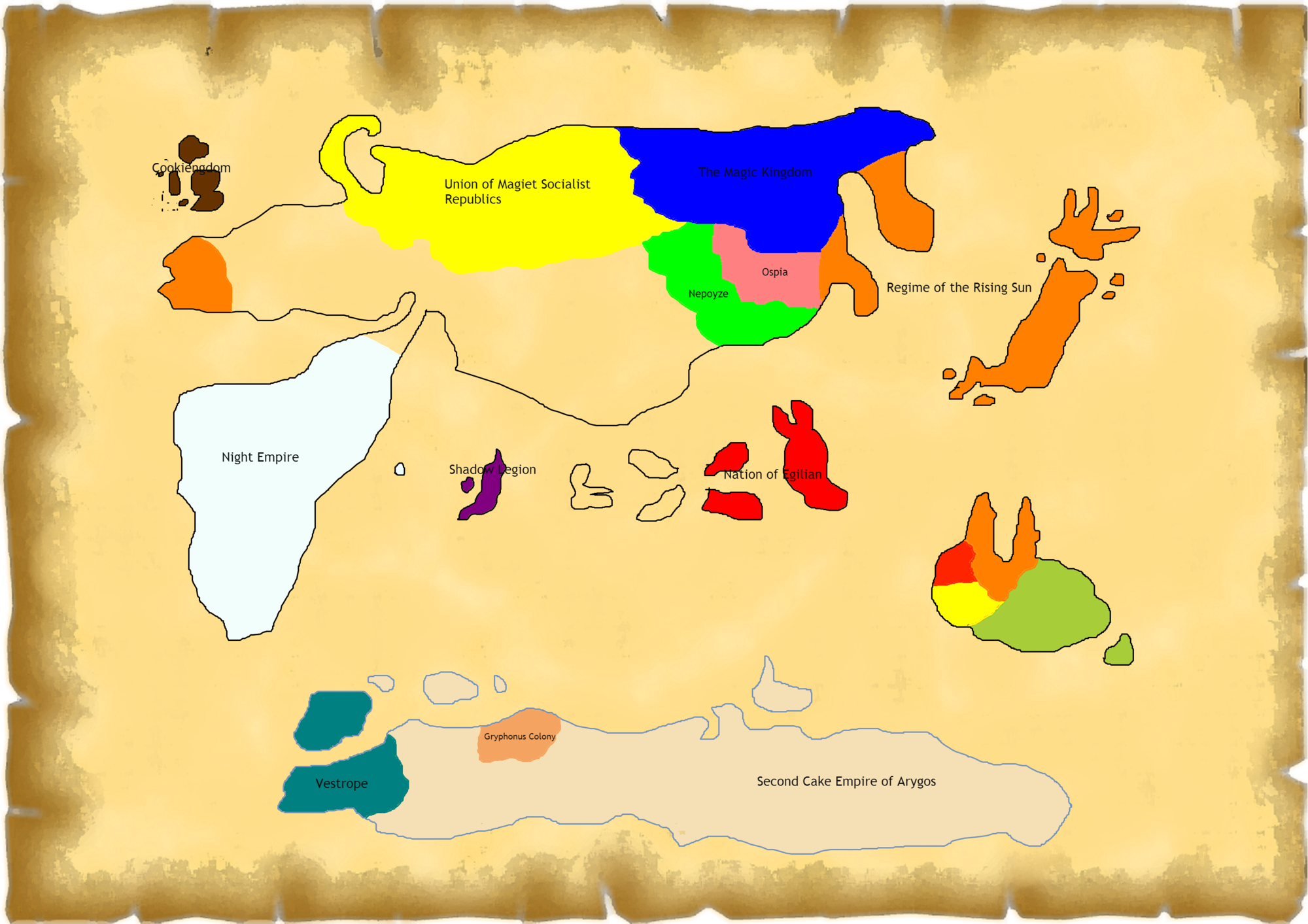Omega Vestroya -- Geopolitical Map 2