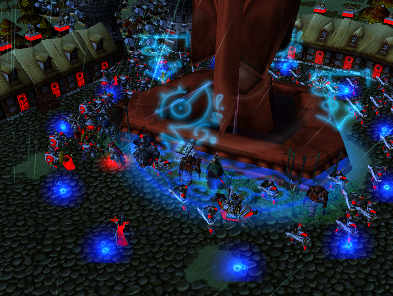OMG, he's charging the Nether Gem! He'll teleport them to another place. Hopefully they will not land in the sea again - that was a FAIL. Wait, my fly