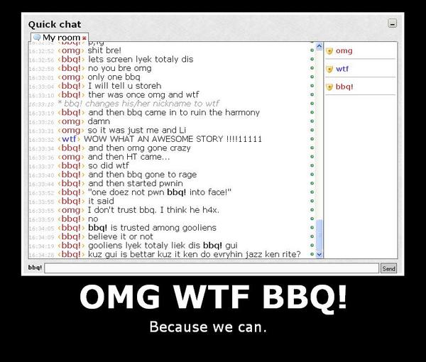 OMG WTF BBQ!