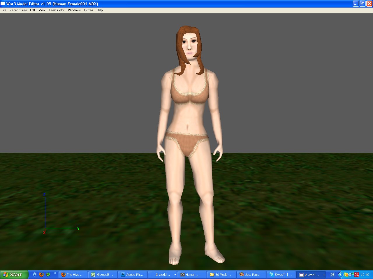 One of the female human models. It will be used as hero and npcs model.