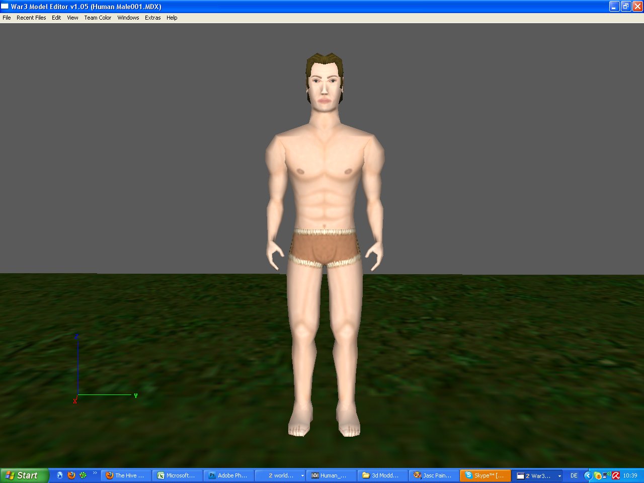 One of the human male models. It will be used for the hero and npcs.