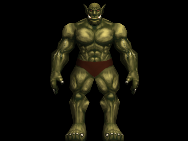 orc + texture + normal map