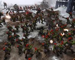 Orks are the biggest and the strongest. 
ork rebels: were so gonna die