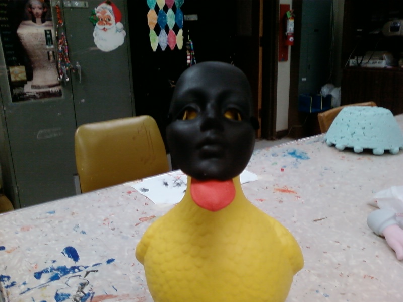 Painted a mask to put on my duck.