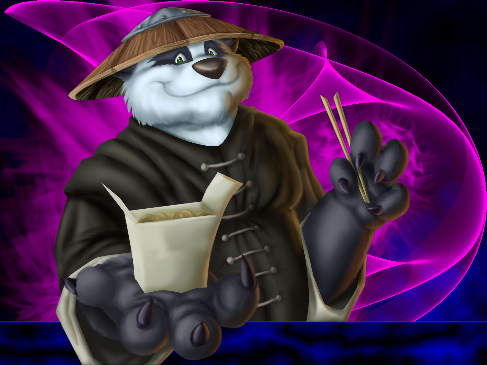 Pandaren Wallpaper by LemurenSwe. Here's the DeviantArt link to this image: http://lemurenswe.deviantart.com/art/Pandaren-Wallpaper-55564835.