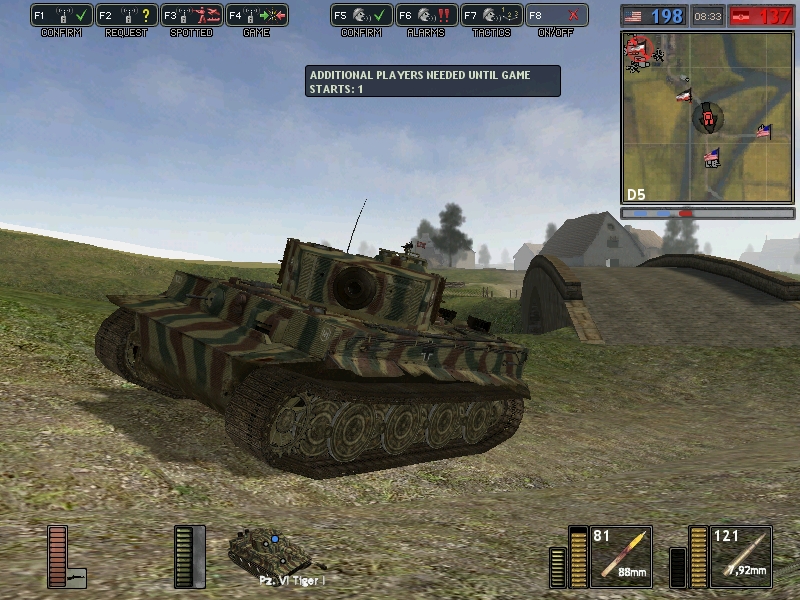 Panzer VI Tiger, pointing to the camera.

~Took from Battlegroup 42, a mod for Battlefield 1942