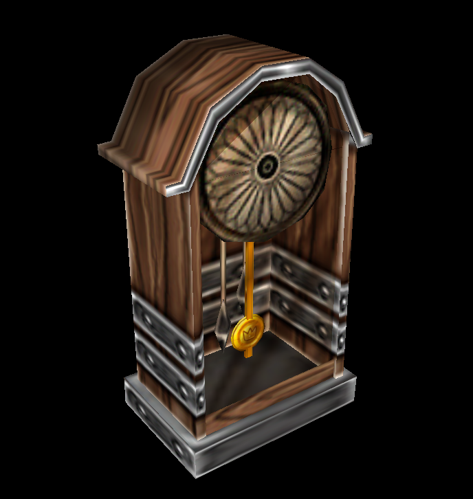 Pendulum Clock
________________
Released - Pending
http://www.hiveworkshop.com/forums/models-530/pendulum-clock-243763/
________________