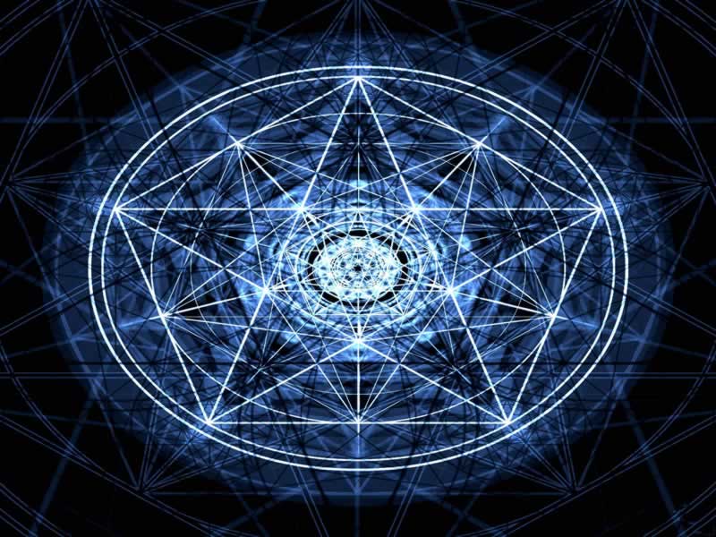 pentagram star blue logo