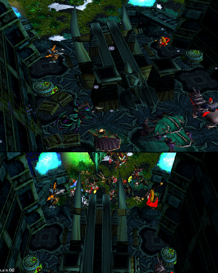 Pic 1:
Caleb Alnria and the Protectorate defenders got inside and Gatewatcher Dexxoz led some of them up a spiral staircase, until they arrived at a
