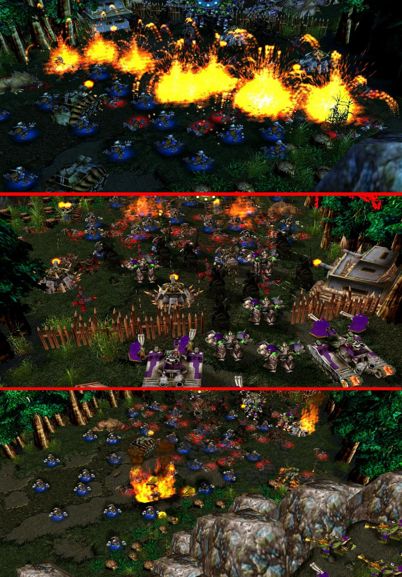 PIC 1: 

The first mole wave is starting! The mindless moles walked straight into our trap! Their bodies are shattering from our bullets and mines..