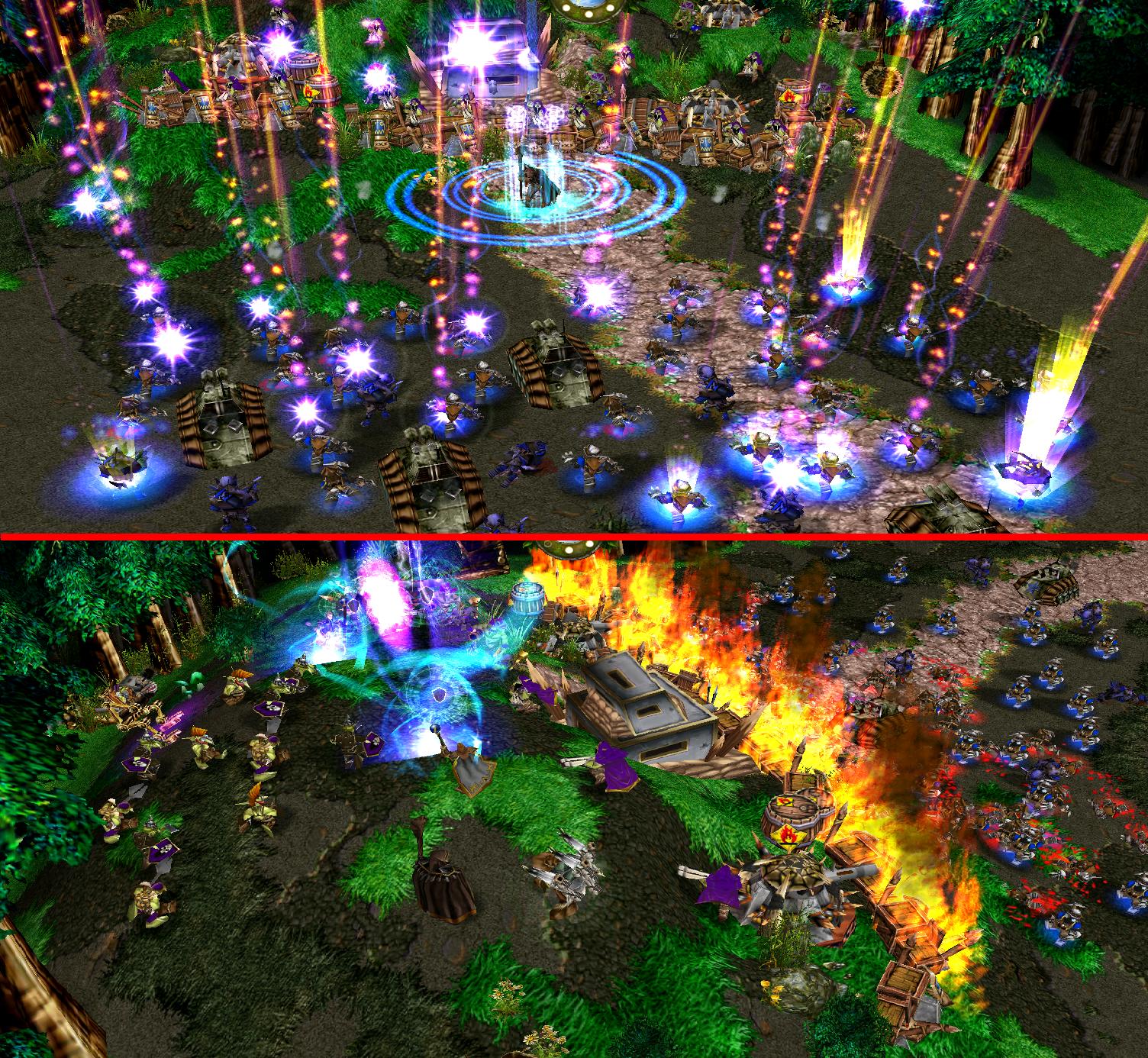 PIC 1:

The moles are coming! The 'exodus' operation has started! A voice echoes "YOU SHALL NOT PASS"... and the stars rain down on the moles, killi
