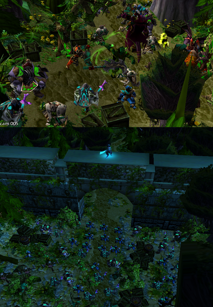 Pic 1:
The Southern Entrance to the Protectorate Headquarters are being guarded by the DHC, overseen by Belgarath the Green Eredar lord of the DHC it