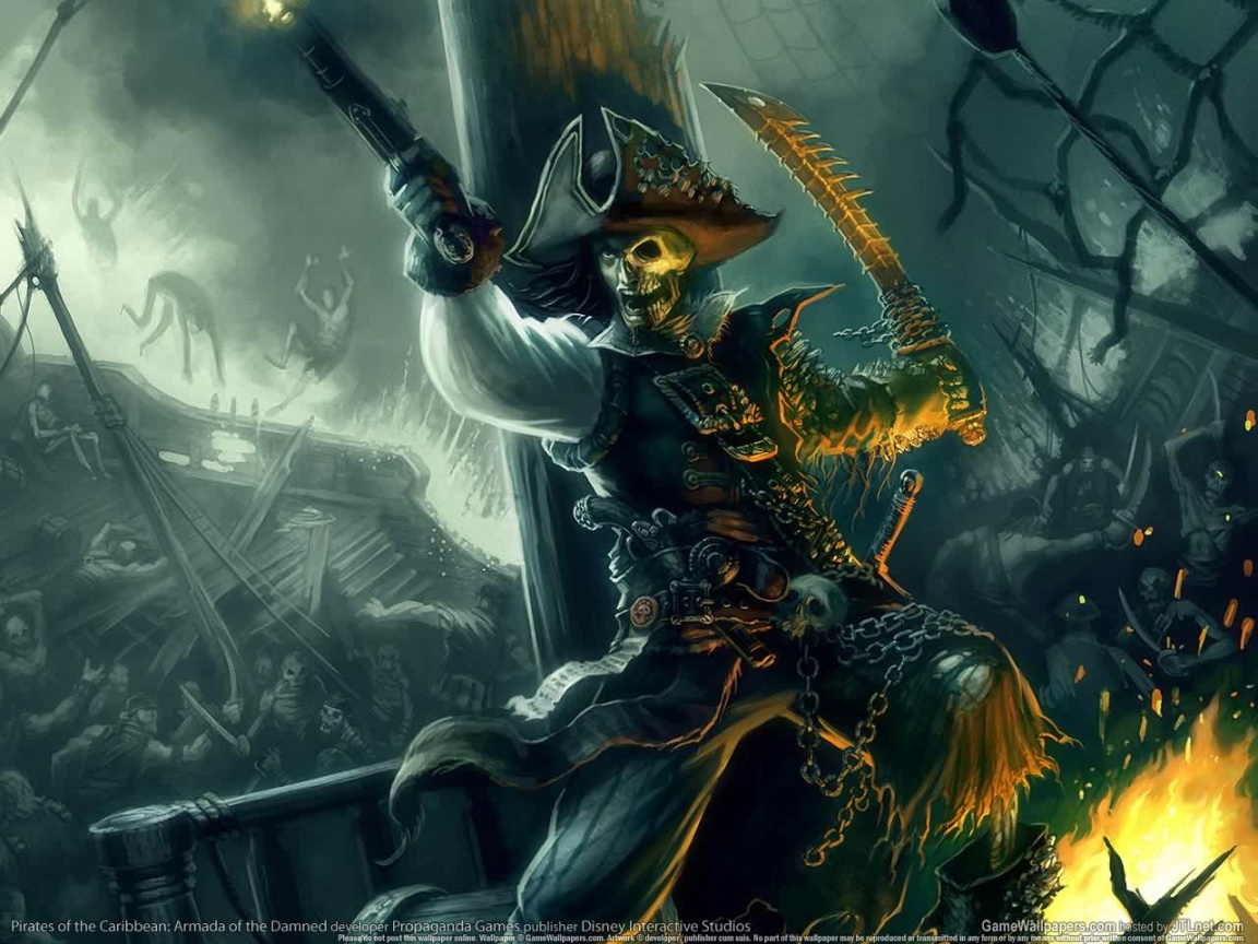 pirates of the caribbean armada of the damned 1152x864
