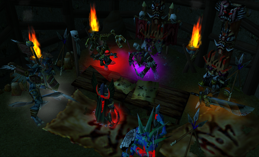 "Plans for the future"

After years of exile, the horde remnant was discovered by Maiev and Glauh. In the caves under ruins of Ordil'Aran old Horde
