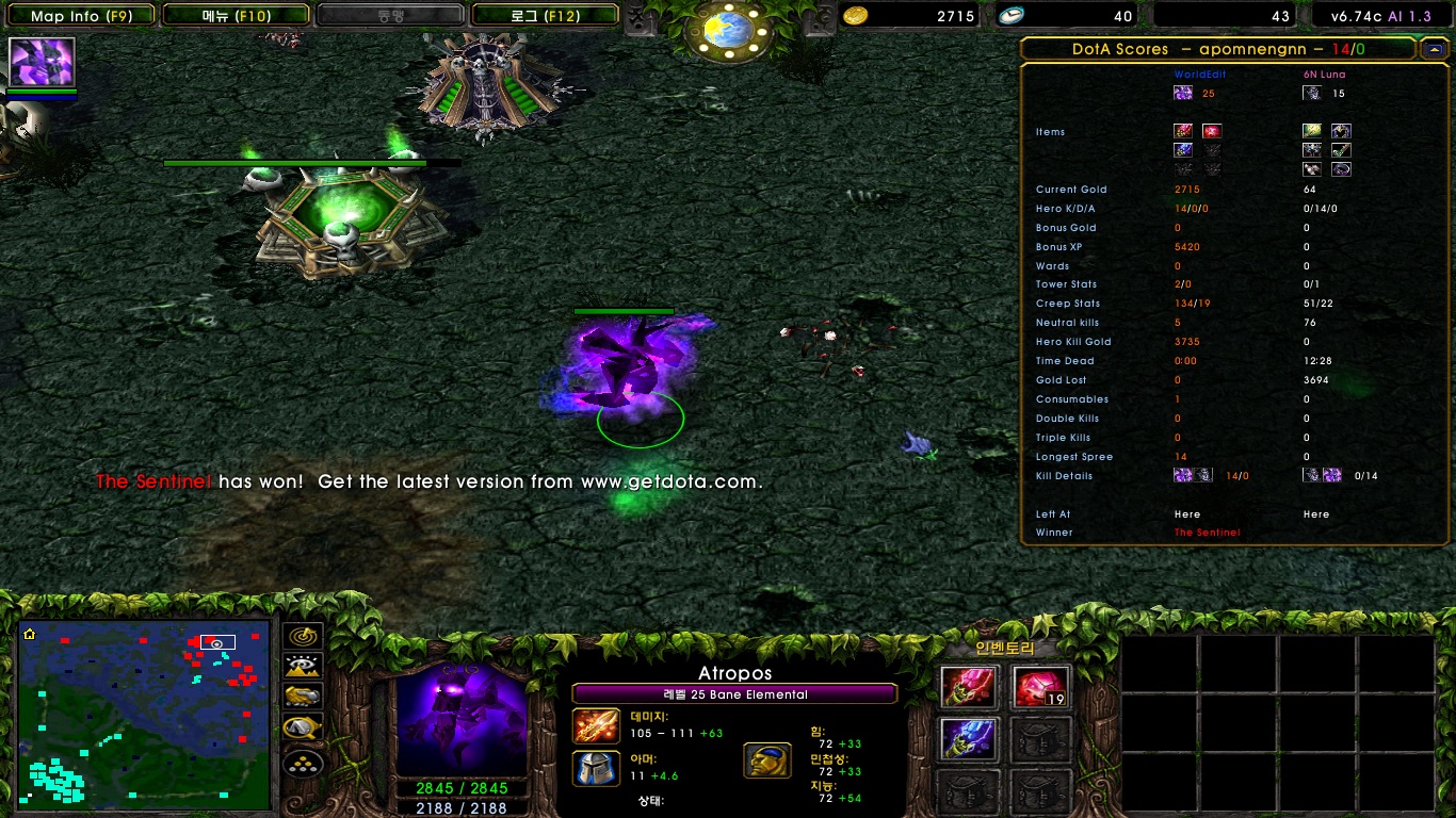 played ai cos i was bored, pretty good result for a shit player like me :3