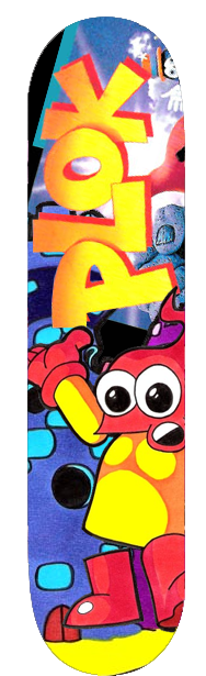 Plok Skateboard graphic i made