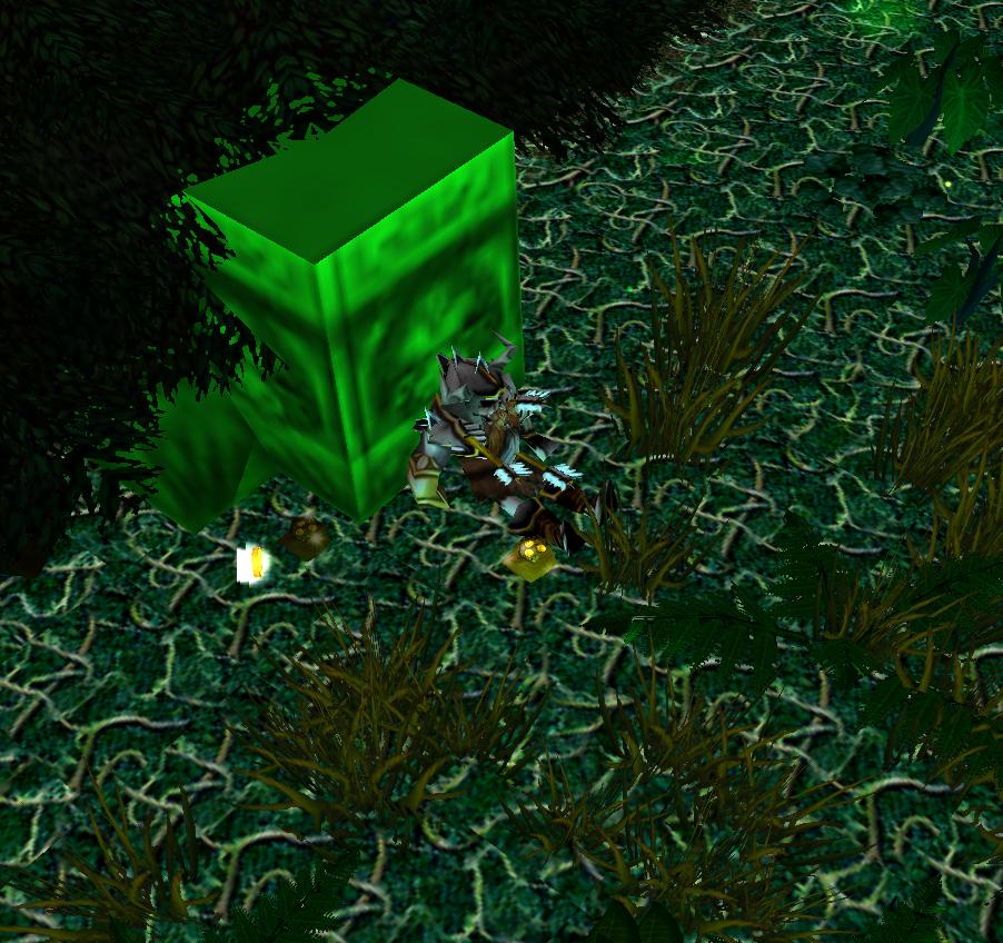 Poor dwarf got stapled to a block it looks like. No sense letting this gold go to waste though!