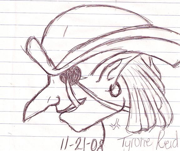 Portait of a troll pirate.