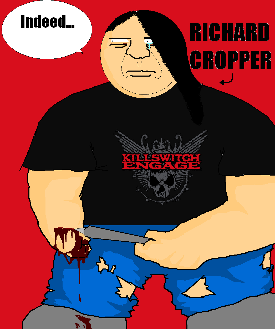 "Portrait of sexy Richard Cropper. He's a black man and is from Africa." [Quoted from my facebook]