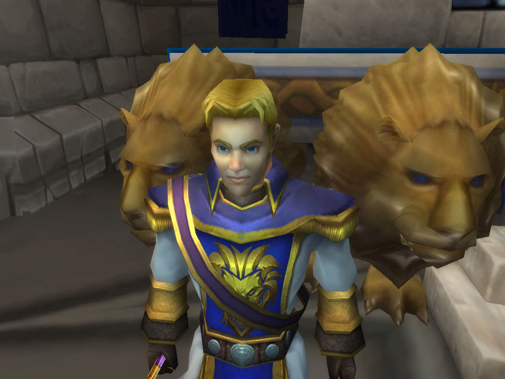 Prince Anduin Wrynn the Future Ruler of Stormwind and son to King Varian Wrynn and I kinda like him, 
Hope he doesn't become like his father.