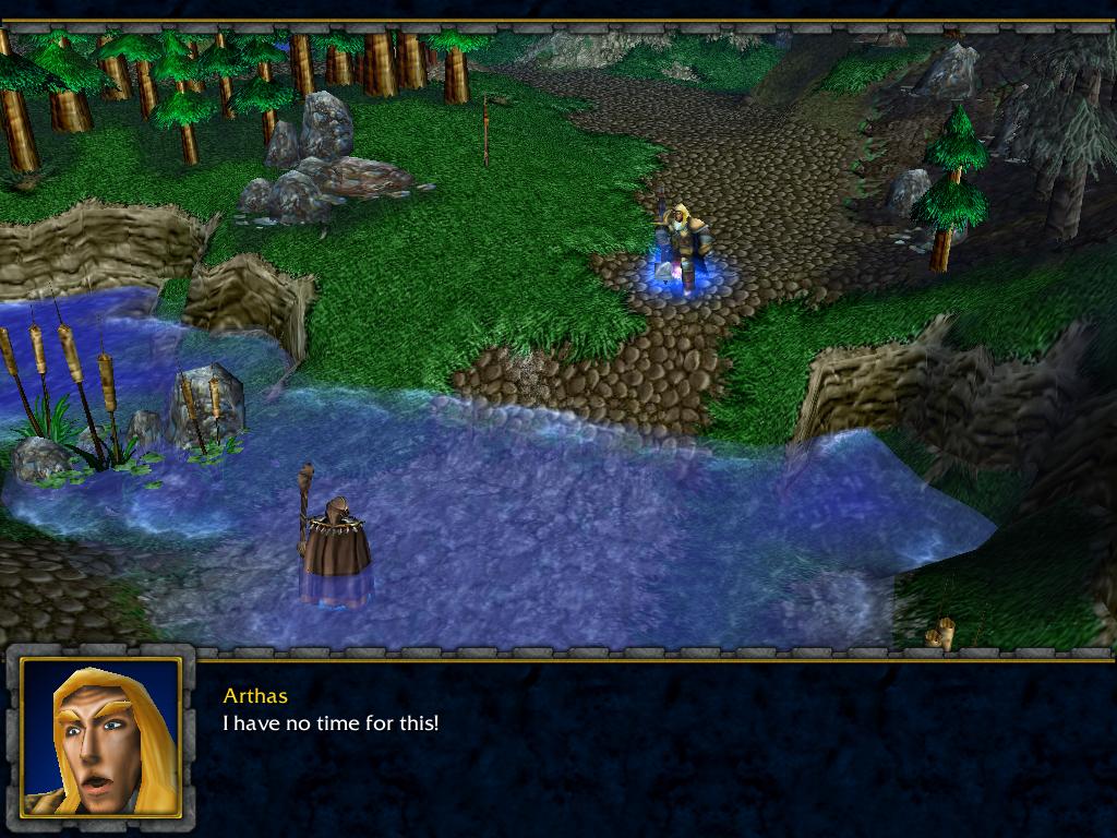 Prince Arthas Menethil walking on a lonely road to Stratholme after ordering Captain Luc Valonforth to remain behind. He is marching to catch up with