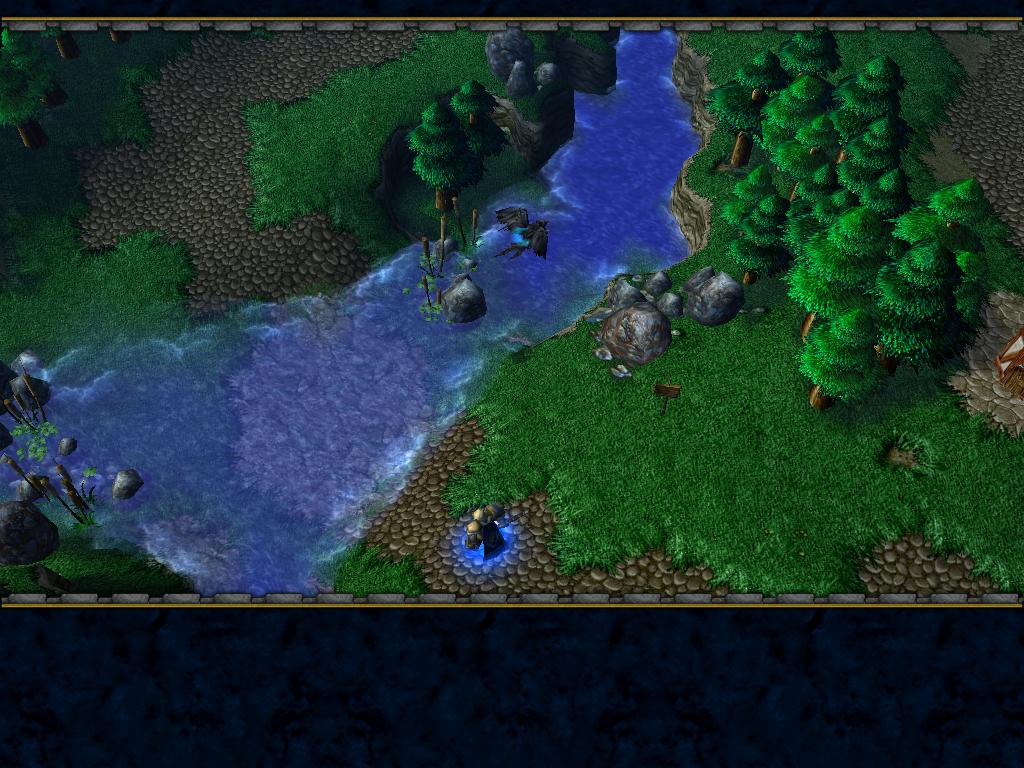 Prince Arthas Menethil walking on a lonely road to Stratholme after ordering Captain Luc Valonforth to remain behind. He is marching to catch up with