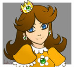 Princess Daisy and a sweetheart to Luigi.