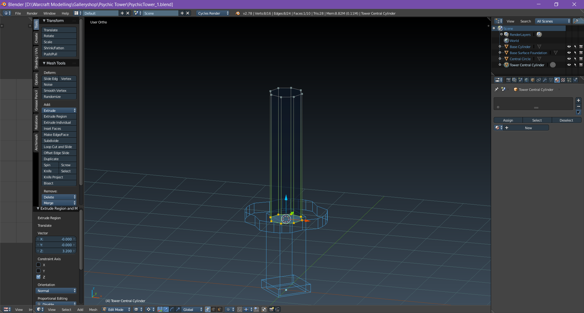 Psychic Tower: Work in Progress № 1
