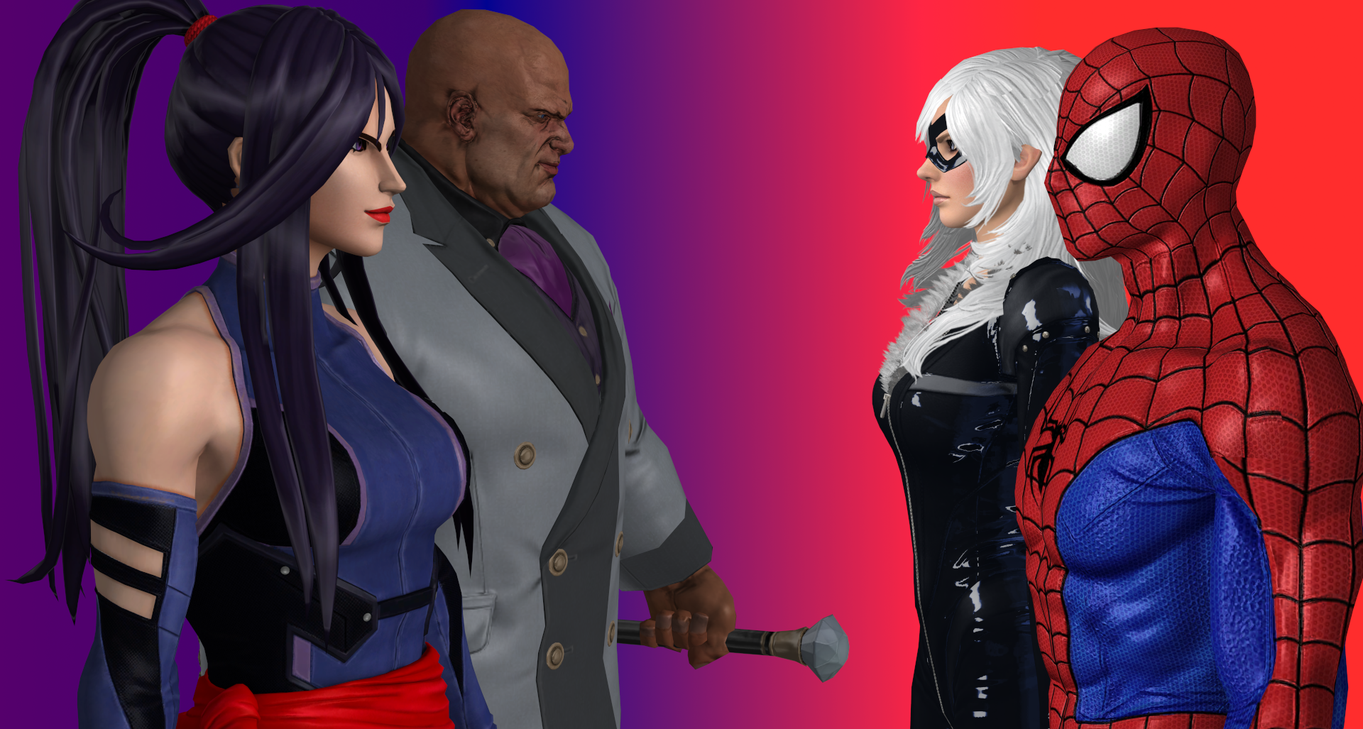 Psylocke and Kingpin vs Spider-Man and Black Cat.png