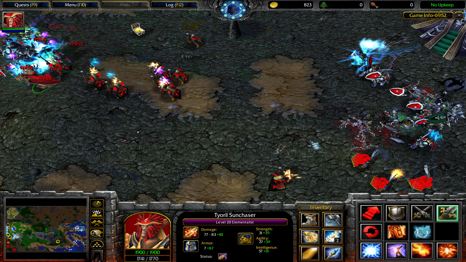 Pushing the last defenses of the Lich King