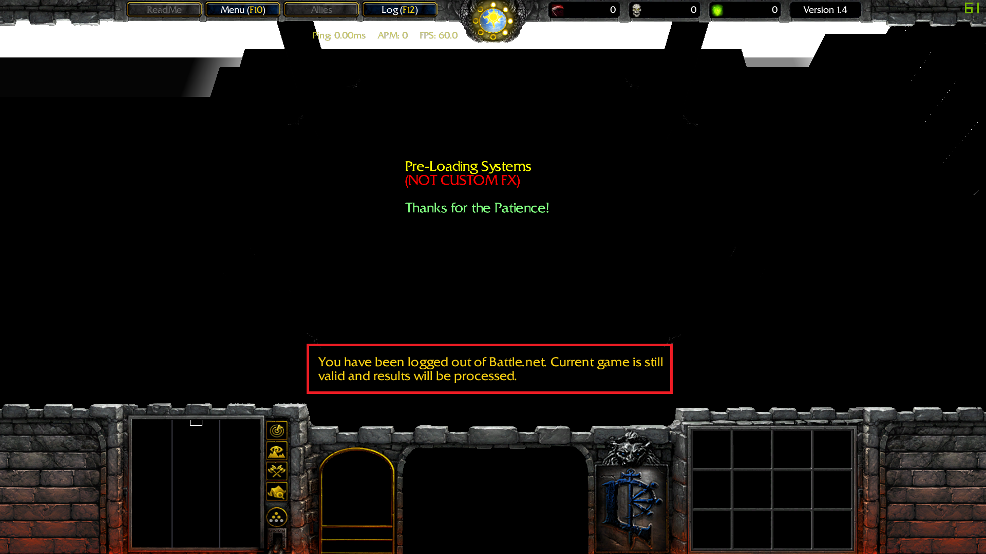 Rare-Glitch when you enter in the Crazy F Battle map.