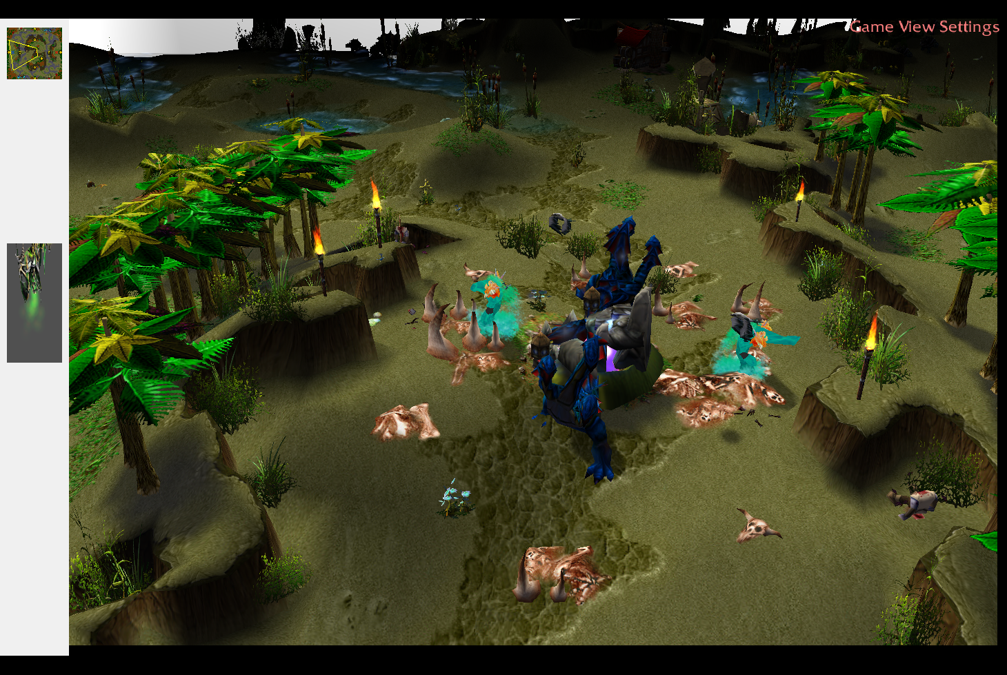 Ravine between natural expansions.