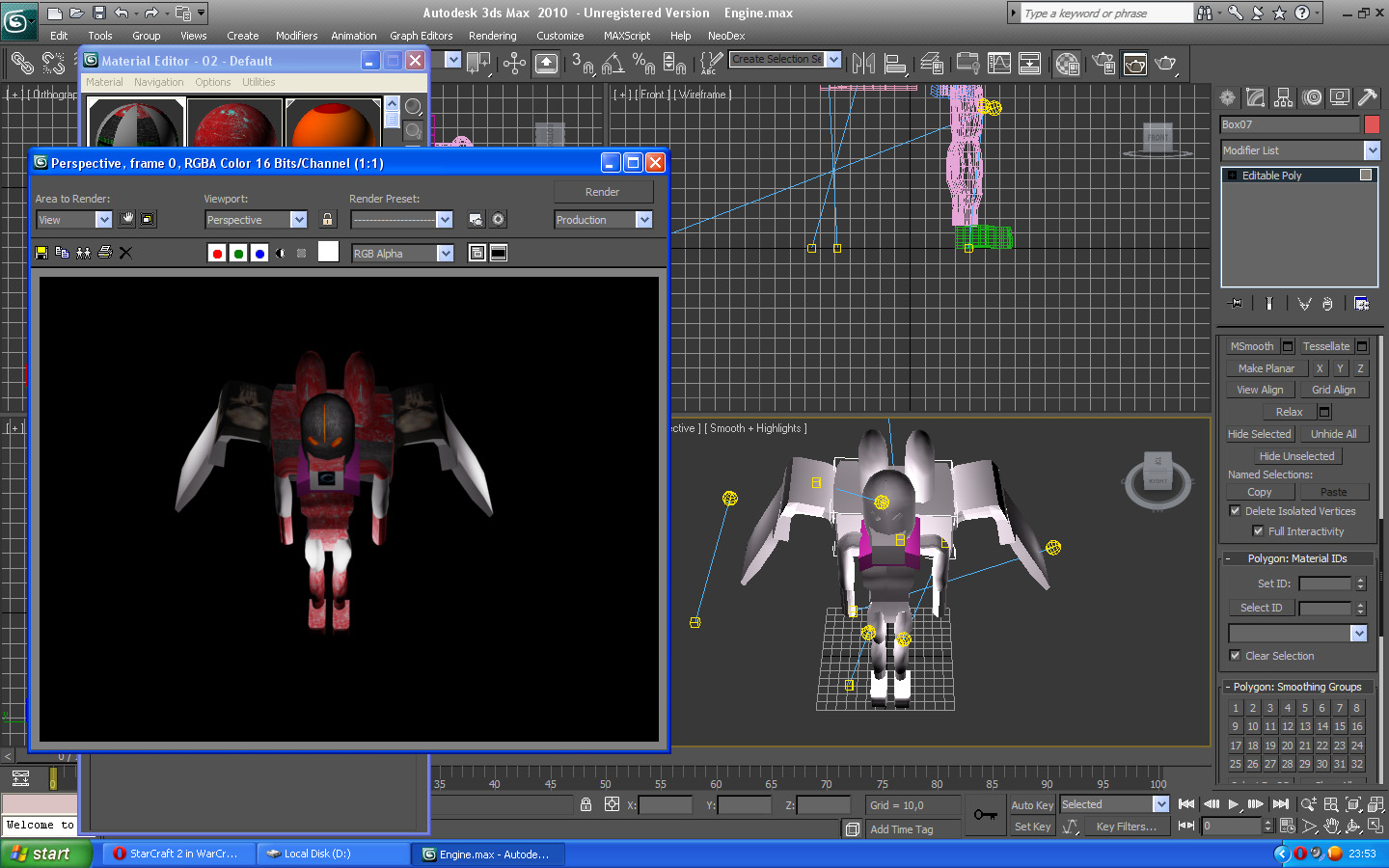 Reaper with primary textures