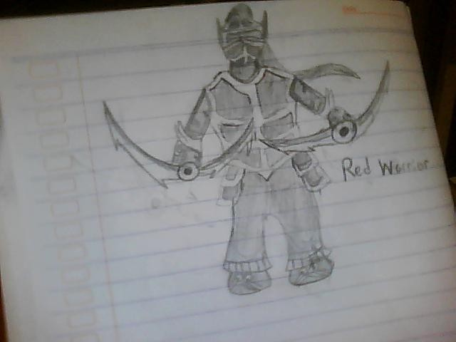 Red warrior...well its not red but black....
