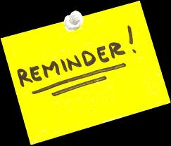 Reminder !