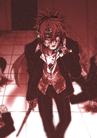 Reno from FF7 (he works for Shinra Company)