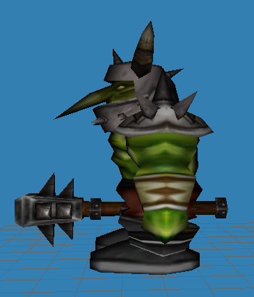 Reworked the mesh a bit and added a weapon