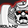 Roland Gif - animation, fixed background.