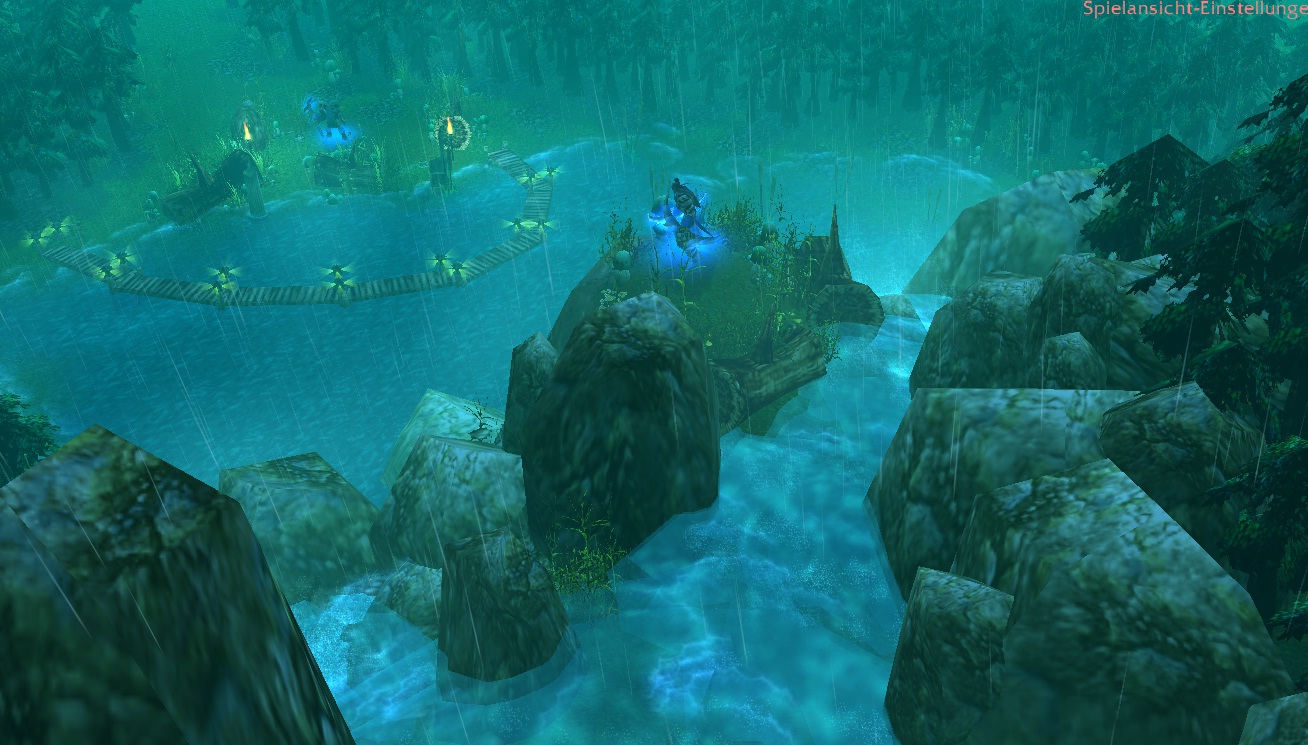 Sacred Grove of Eldin (Planned Timewarrior Campaign) from top of the waterfall