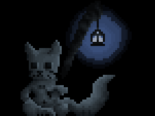 Satue o' Cat Lantern