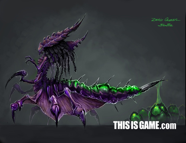 SC II Zerg queen concept O.o