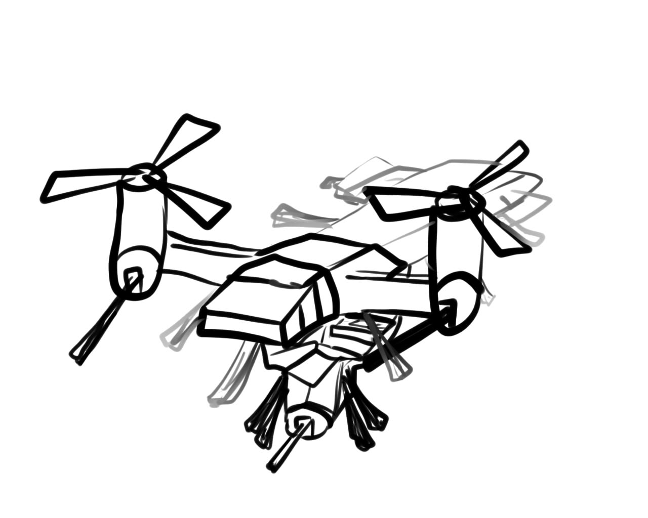 Scorpion Gunship

VTOL

Armed with (When deployed,Scorpion Mode):
3 Explosive cannons
2 Frontal Laser Cannons (used for anti air, able to shoot