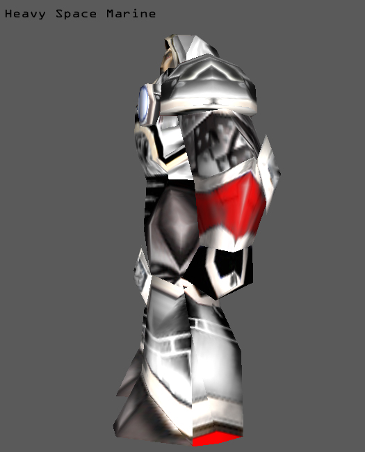 Screenshot 4 - Right Side
Of my new heavily Armored Marine (New Additions include lines between legs, Arms now Armored and Bolted. No More Empty Blac