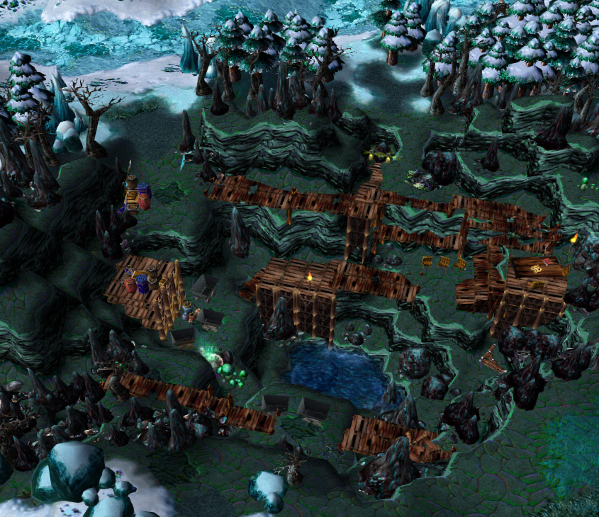 Screenshot from my map "Frozen Quarry"