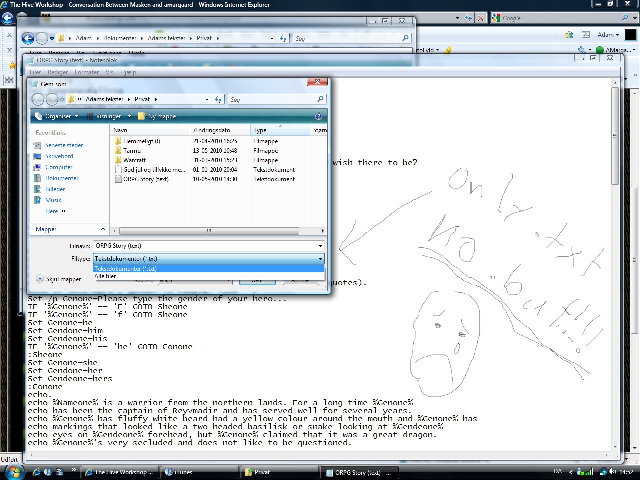 Screenshot ORPG Story