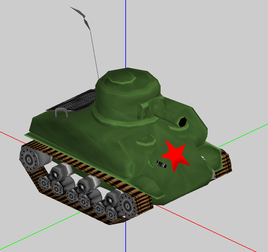 Sherman with Soviet vehicles textures
