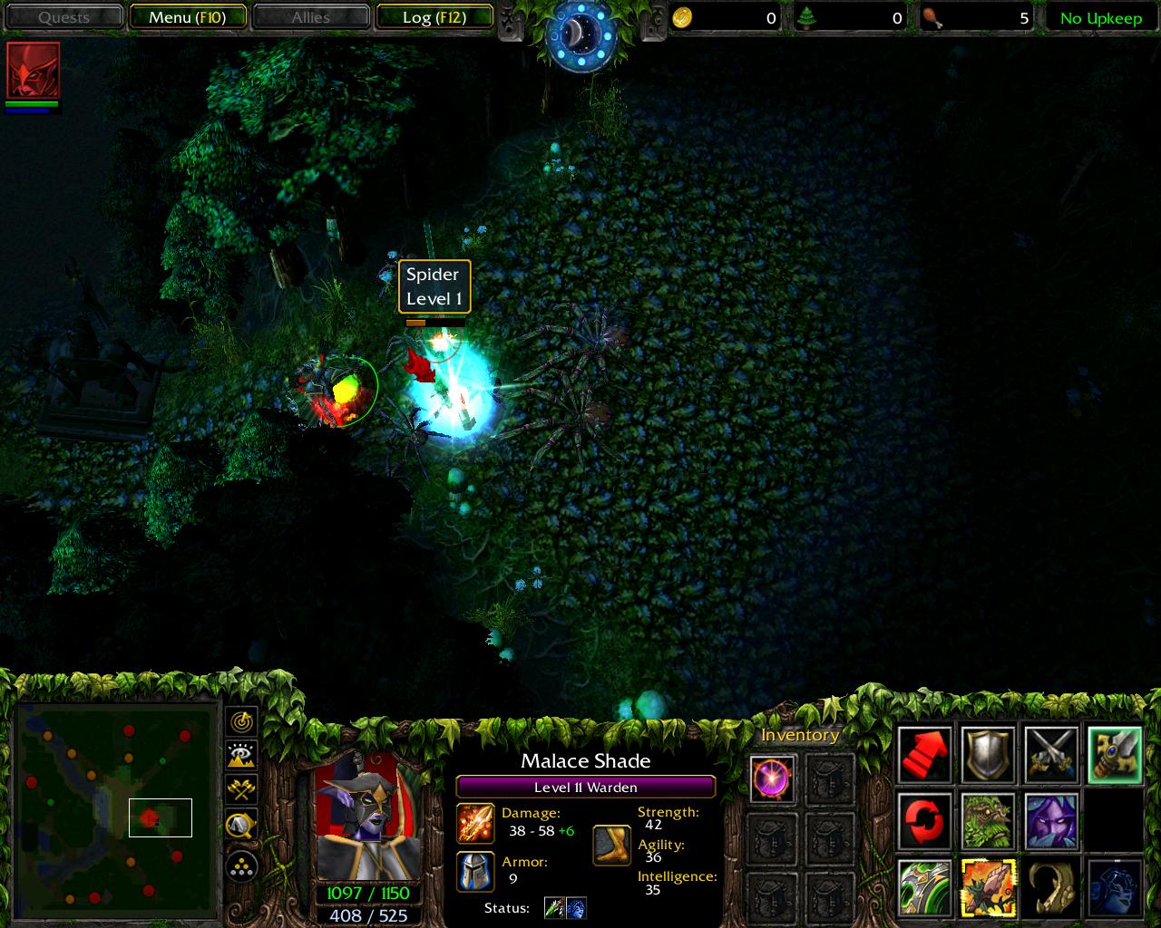 Shield of Vengeance:
The warden surrounds itself with a magical shield that gives enemy attackers a 25% chance to be dealt 85 and to be stunned for 3